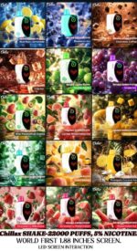 CHILLAX Shake 22000 Puffs 50MG Nicotine LED Indicator Disposable Vape in Dubai - Image 2