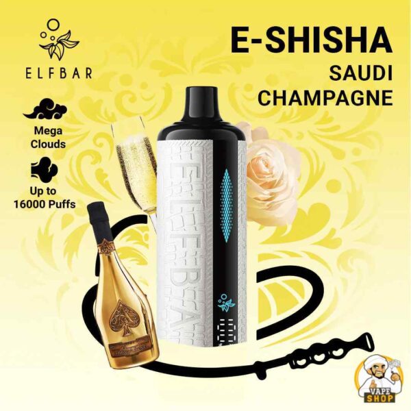 ELF BAR Shisha 16000 puffs Mega Cloud DTL 0.5% Nicotine - Image 3