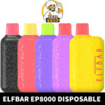 ELF BAR EP8000 Puffs 20MG & 50MG Nicotine Disposable Vape in Dubai, UAE