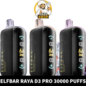 Elfbar Raya d3 pro 30000 puffs 50mg nicotine triple mode disposable