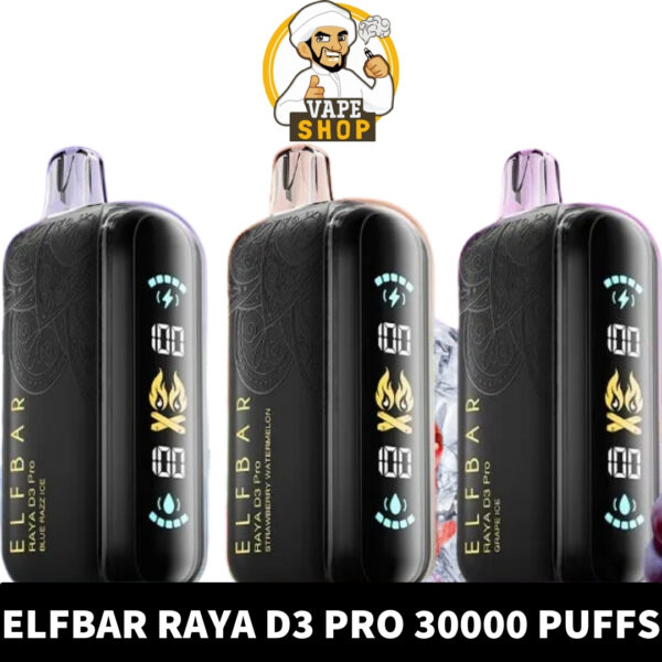 Elfbar Raya d3 pro 30000 puffs 50mg nicotine triple mode disposable - Image 1