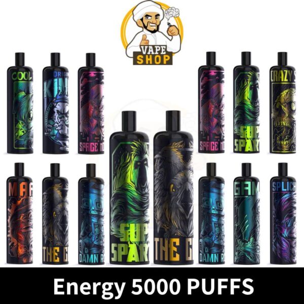 KK Energy Disposable Vape 5000 puffs Rechargeable E Cigarettes in UAE - Image 2