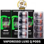 VAPORESSO Luxe Q Replacement Pod Cartridge 2ml & 3ml (Pack of 4 PCS) in Dubai, UAE