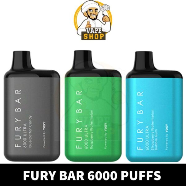 Fury bar Ultra 50MG  6000 puffs disposable Vape in dubai - Image 1