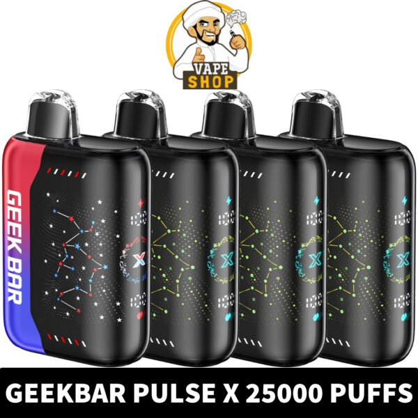 GEEK BAR PULSE X 50MG NICOTINE 25000 Puffs Disposable Vape in Dubai - Image 1