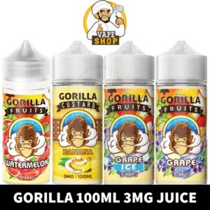 GORILLA E-Liquid 100ml 3mg Vape Juice in Dubai, UAE