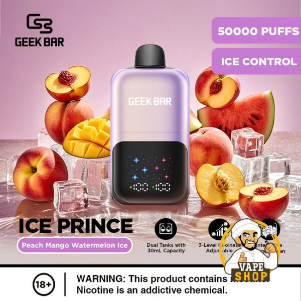 Geek Bar Ice Prince Upto 50000 Puffs 50mg Nicotine Disposable - Image 11
