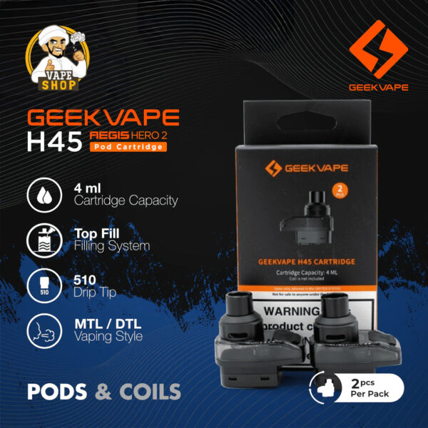 Geekvape H45 Aegis Hero 2 Empty Pod - Image 1