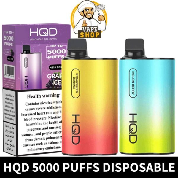 HQD CUVIE 5000 Puffs Disposable Vape In Dubai - Image 1