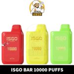 ISGO BAR 10000 Puffs 5% nicotine Disposable Vape shop In Dubai