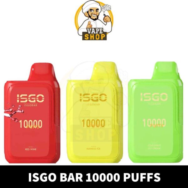 ISGO BAR 10000 Puffs 5% nicotine Disposable Vape shop In Dubai - Image 1