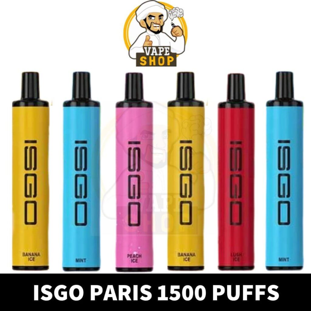 ISGO Paris Disposable Vape 1500 Puffs in UAE Dubai Shop