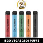 ISGO VEGAS 2800Puffs 2% nicotine disposable vape in dubai UAE