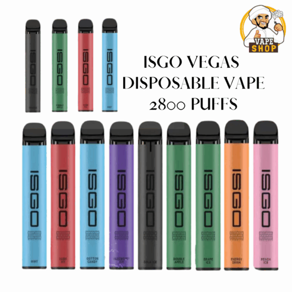 ISGO VEGAS 2800Puffs 2% nicotine disposable vape in dubai UAE - Image 3