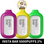 Insta Bar Disposable 5000 Puffs 2% Nicotine Rechargeable Vape In Dubai