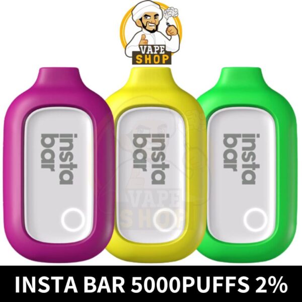 Insta Bar Disposable 5000 Puffs 2% Nicotine Rechargeable Vape In Dubai - Image 1