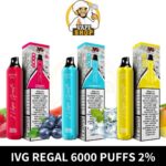 IVG Regal 6000 Puffs 2% Nicotine Disposable Vape in dubai