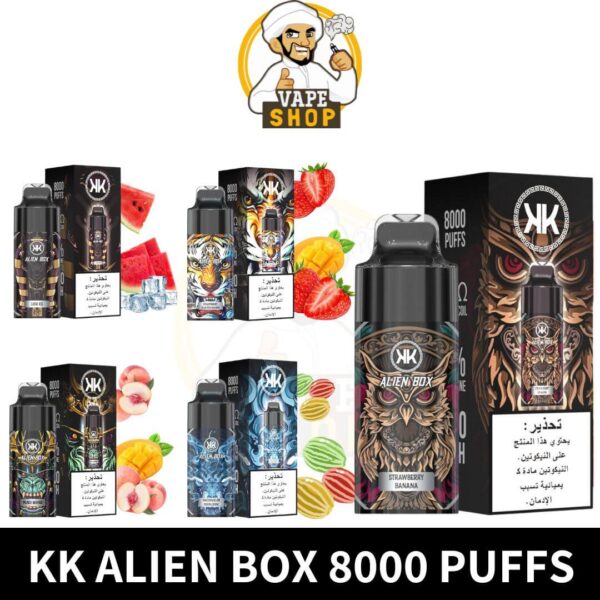 KK Alien Box 8000 Puffs 15ml 5% Disposable Vape In Dubai - Image 2