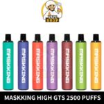 MASKKING GTS 2500 Puffs 2% Disposable Vape in DubaI