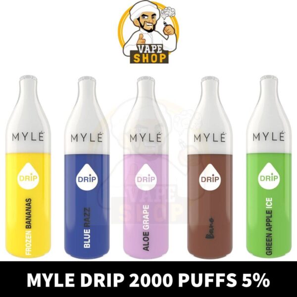 Myle Drip 2000 Puffs 5% disposable vape in uae dubai - Image 1