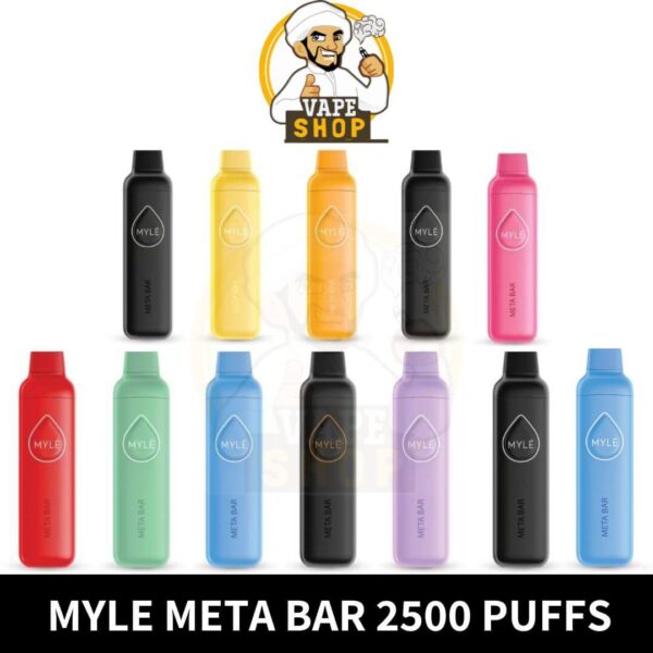 Myle Meta Bar 2500 Puffs disposable vape in dubai UAE - Image 2