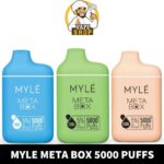 Myle Meta Box 2% & 5% nicotine 5000 Puffs rechargeable Disposable Vape in Dubai