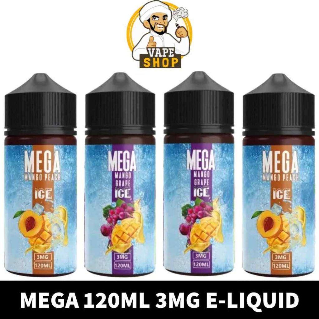 MEGA 120ml 3mg E-liquid