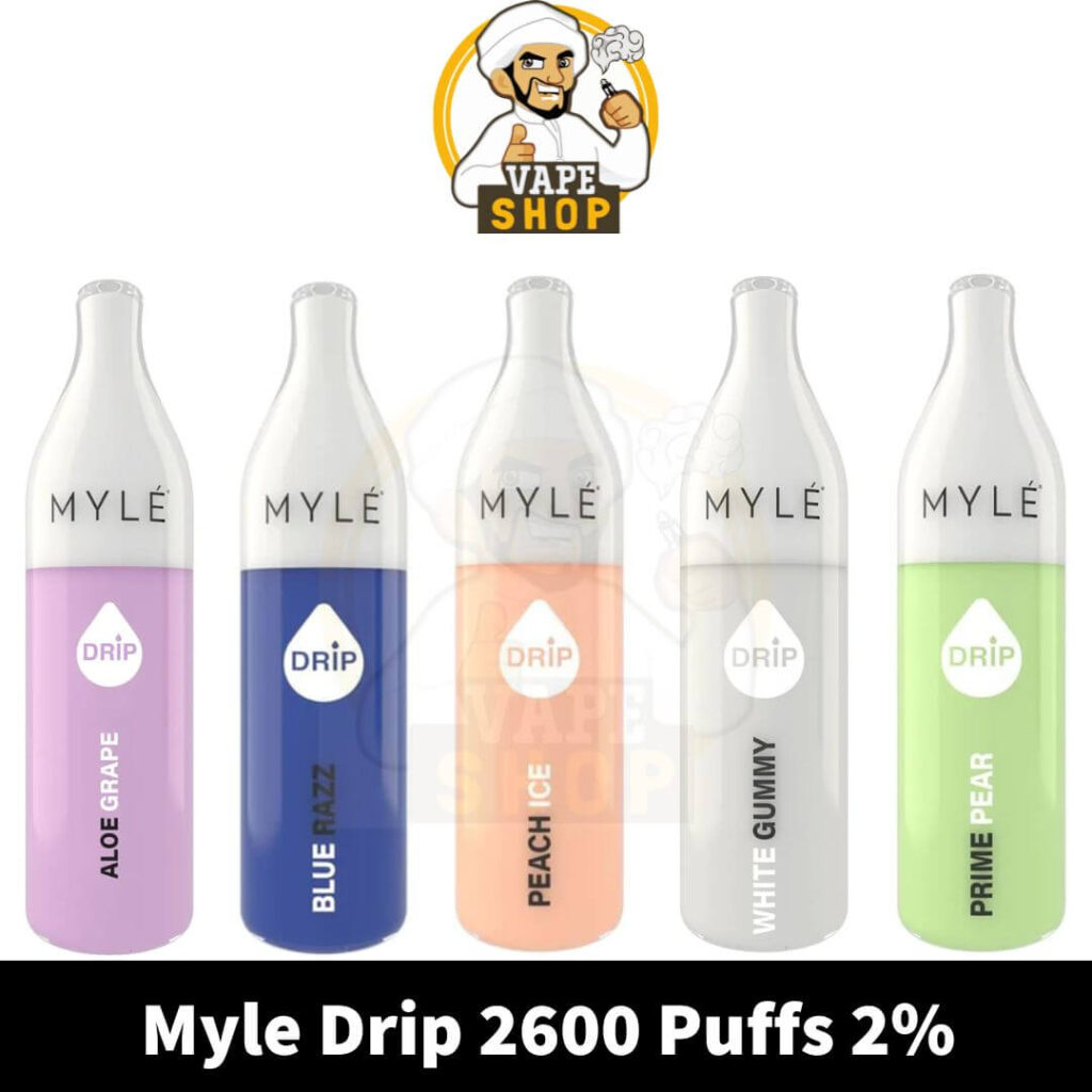 Myle Drip 2600 Puffs 2% disposable vape shop in dubai