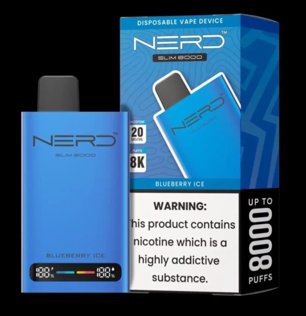 NERD Slim 8000 Puffs 20MG Nicotine Disposable Vape - Image 18