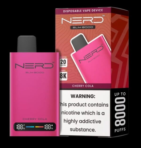 NERD Slim 8000 Puffs 20MG Nicotine Disposable Vape - Image 17