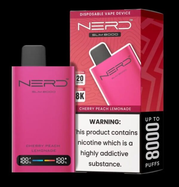 NERD Slim 8000 Puffs 20MG Nicotine Disposable Vape - Image 16
