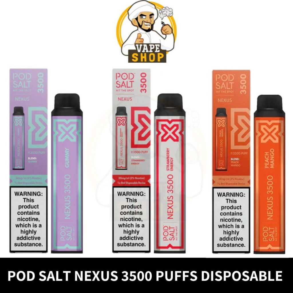 Pod Salt Nexus 3500 puffs disposable vape in dubai