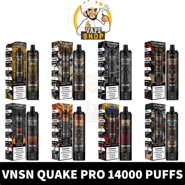 VNSN Quake Pro Disposable 50mg 14000 Puffs Rechargeable Vape in Dubai, UAE - Image 2