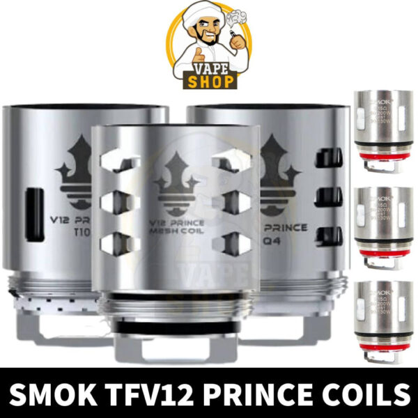 SMOK TFV12 PRINCE COILS V12-3PACK-M4/Q4/X6/T10 - Image 1