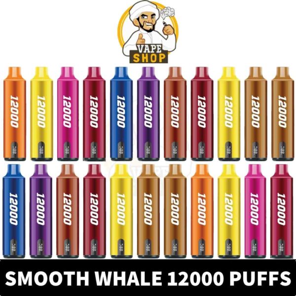 SMOOTH Whale Disposable 2% & 5% 12000 Puffs Rechargeable Vape in Dubai, UAE - Image 2