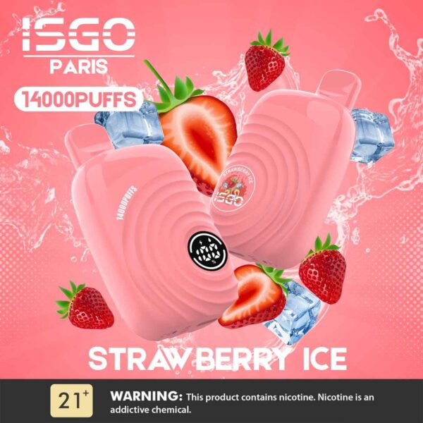 ISGO Paris 2% nicotine Disposable 14000 Puffs Rechargeable Vape in Dubai, UAE - Image 4
