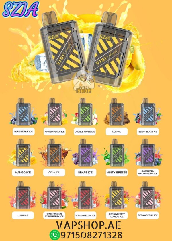 SZIA Visi 18000 Puffs 20MG Disposable Vape in Dubai - Image 2