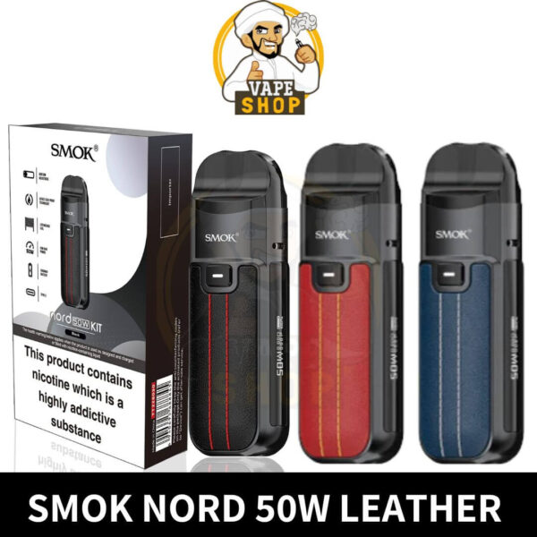 Smok Nord 50w 1800mAh (Leather Series) Pod System In Dubai, UAE - Image 1
