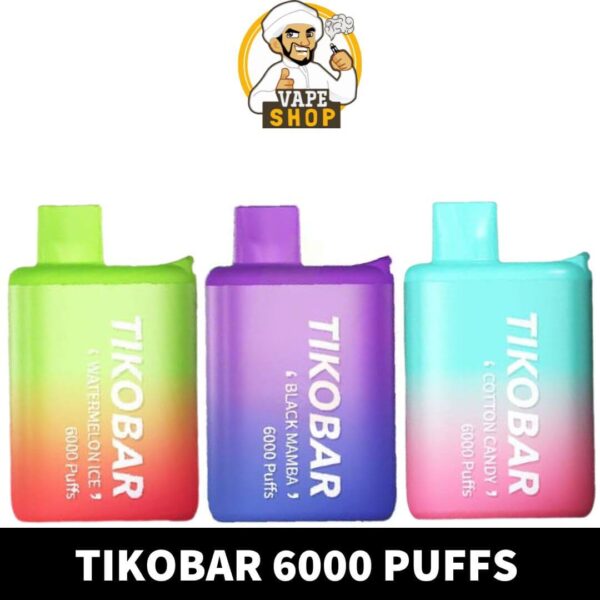 Tikobar 6000 Puffs Disposable Vape Rechargeable Buy in UAE Dubai - Image 1