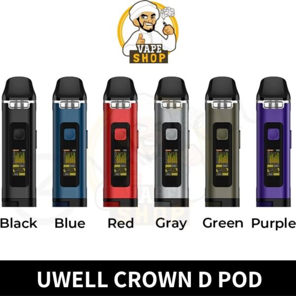 Uwell Crown D Pod Mod Kit System 1100mah 3ml In UAE Dubai - Image 2