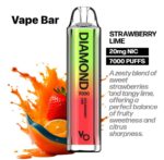 Vapes Bars Diamond 2% Nicotine 7000 Puffs in Dubai, UAE - Image 19