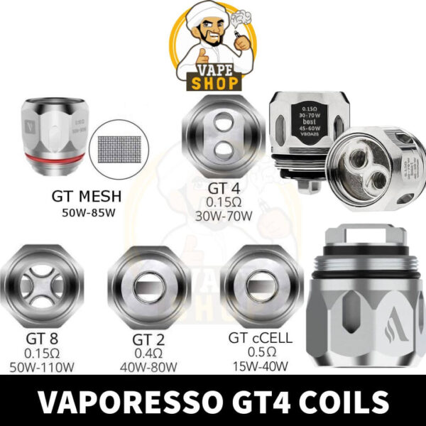 VAPORESSO GT-4 CORE COILS for NRG Tank - Image 1