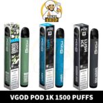 Vgod Pod 1k 1500 Puffs Disposable Vape In UAE