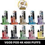Vgod Pod 4k 4000 Puffs 20MG & 50MG Disposable Vape In UAE - Image 2