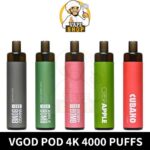 Vgod Pod 4k 4000 Puffs 20MG & 50MG Disposable Vape In UAE