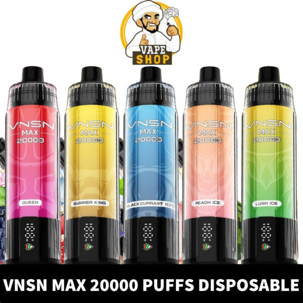 VNSN Max Shisha 20000 Puffs 50MG Disposable Vape in Dubai - Image 1
