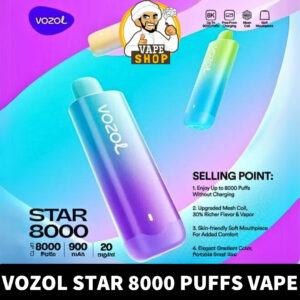 VOZOL Star 8000 Puffs 20MG Nicotine