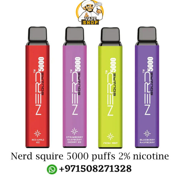 Nerd squire 5000 puffs 2% nicotine vape in dubai uae - Image 3