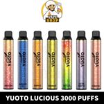 Youto Lucious 3000 puffs Disposable Vape in vape shop uae