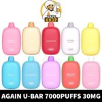 Again U Bar 30MG & 50MG 7000puffs Disposable Rechargeable Vape In Dubai - Image 2